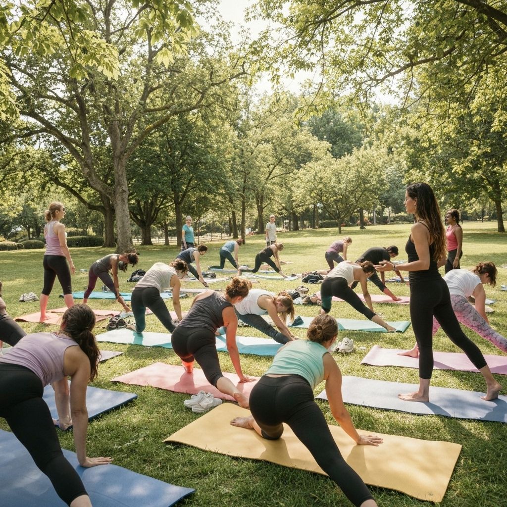 Free yoga class starting in 30 min